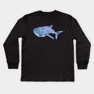 Whale Shark Kids Long Sleeve T-Shirt